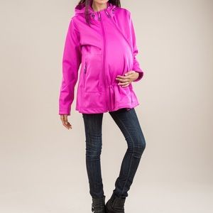 The M Coat maternity and baby wearing compatible
